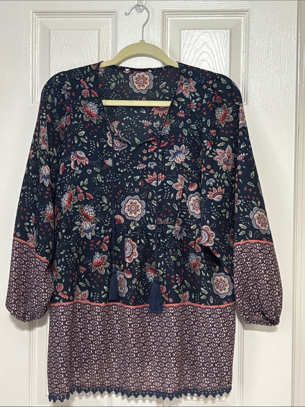 Floral tunic top